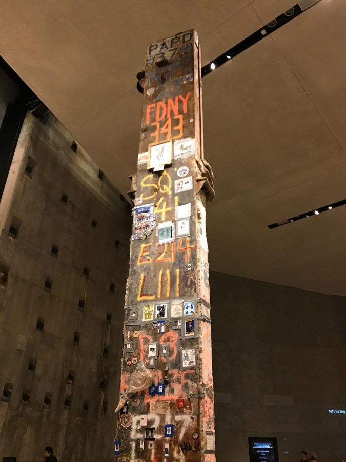 A beam from one of the twin towers that is on display at the 9/11 Memorial Museum which opened on Sept. 11, 2011.  Rayna Minix argues that taking time to remember this tragedy in American history is essential. 