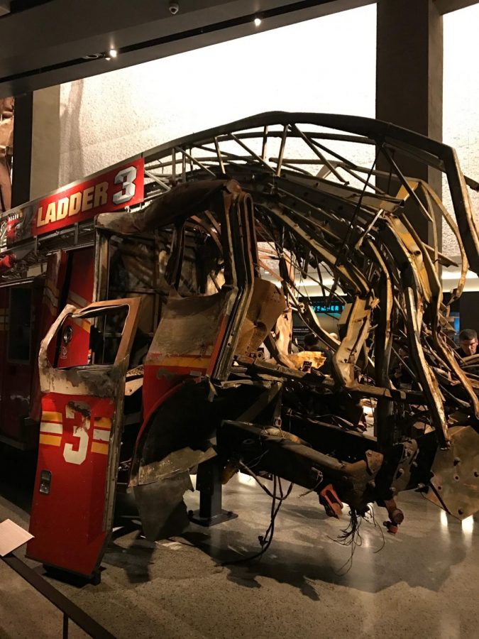 A fire truck that is on display at the 9/11 Memorial Museum which opened on Sept. 11, 2011. Rayna Minix argues that taking time to remember this tragedy in American history is essential. 