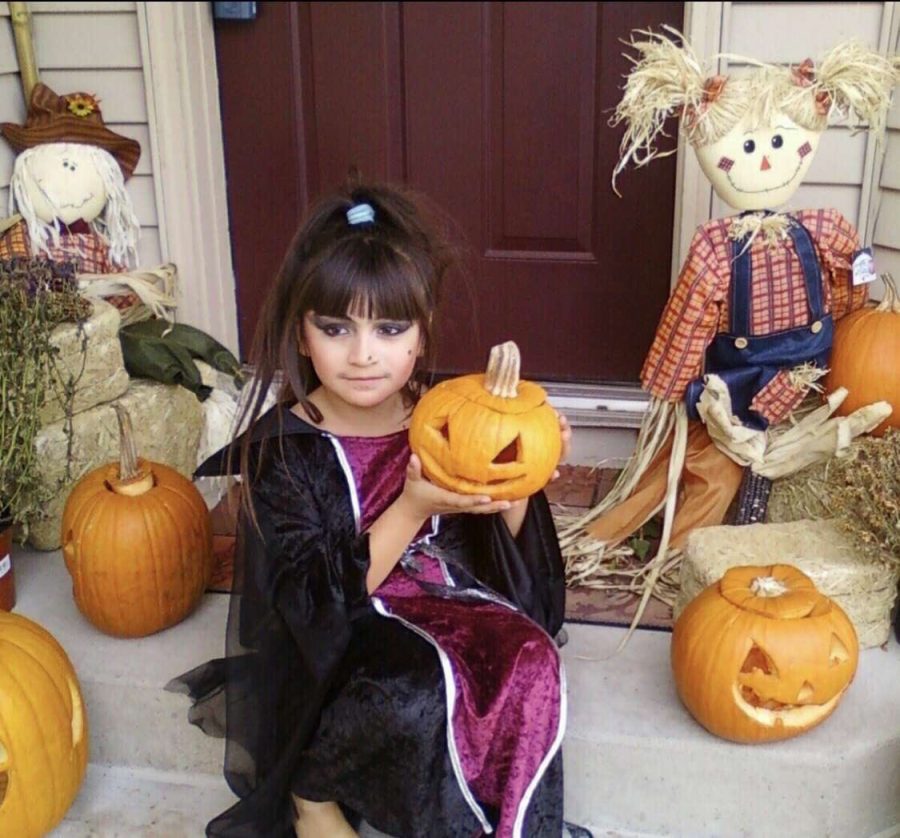 Junior Dana Ibarra as a witch for Halloween. My mom was mainly the one who picked my costume since I didnt really know what to be.