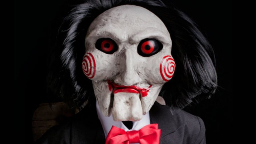 The puppet commonly used in the Saw series. Courtesy of Wikimedia Commons.