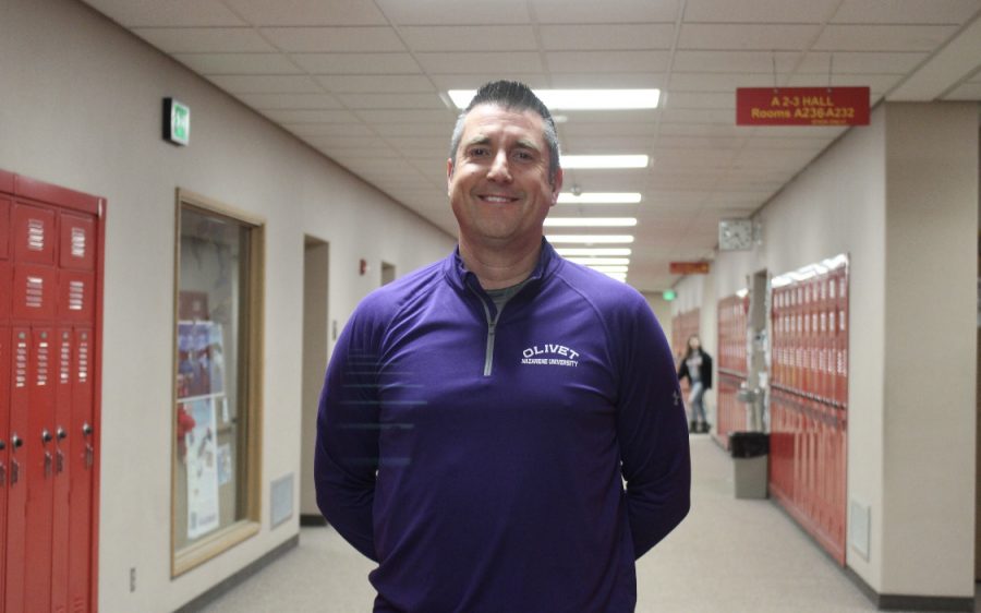 “The biggest change is seeing the school through the eyes of a teacher and father, Bruce Baer said on Friday, Dec. 13. Baer has been at Elkhart Memorial since 1998.