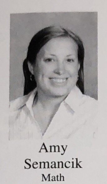 Math teacher Amy Semancik in the 2008-2009 yearbook.