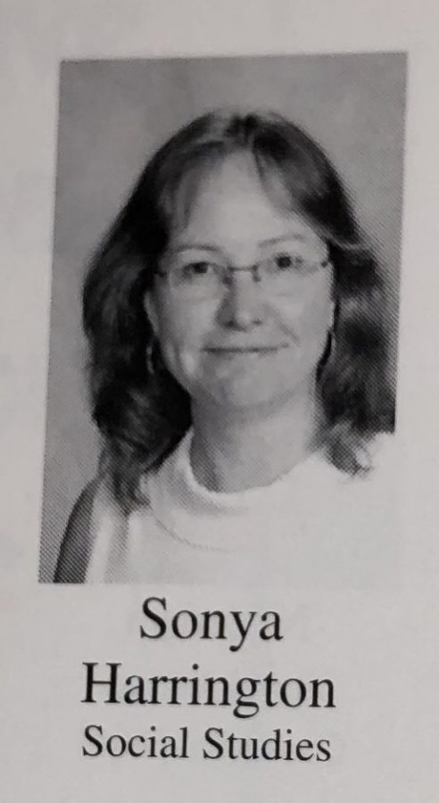 Social Studies teacher Sonya Harrington in the 2008-2009 yearbook.