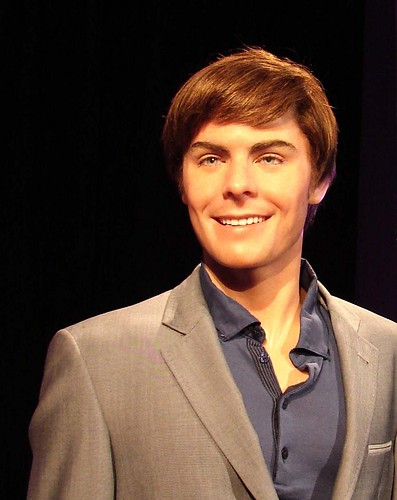 A photo of Zack Efron, Madame Tussauds Hollywood by bearexposed is licensed under CC BY-NC-ND 2.0/No modifications made. 