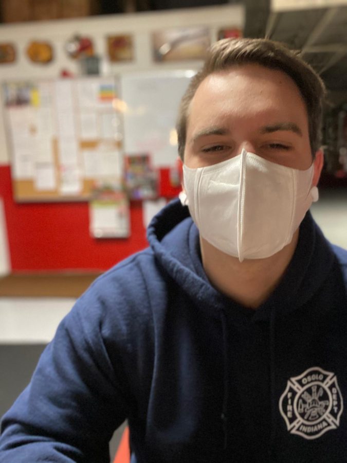 Jenner Minix, firefighter at Osolo Township Fire Department, shares how his job has changed during the pandemic. Minix is a 2017 Elkhart Memorial graduate. 