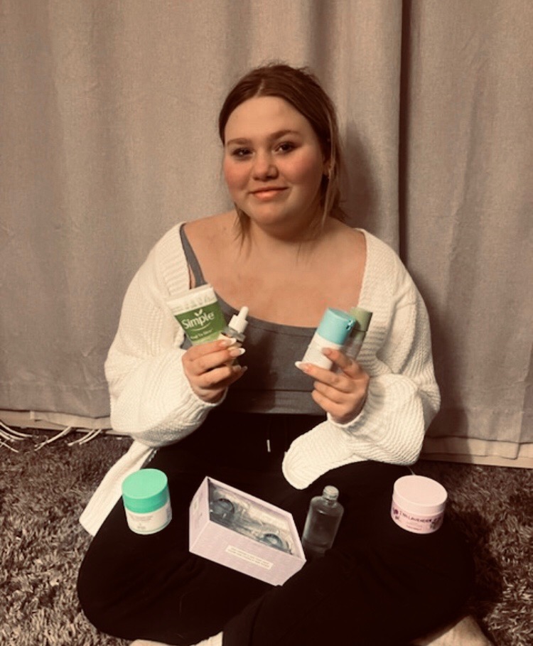 12-year-old Elkhart Student displays her skincare collection! 