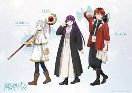 Three characters featured in the anime.