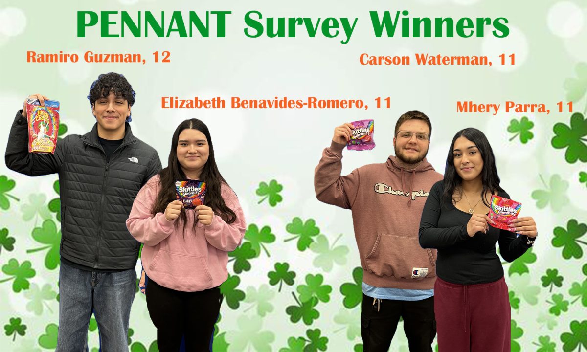 Students win Lucky Charms and Skittles.